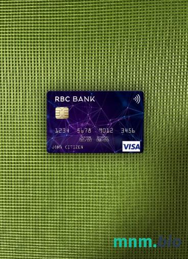 USA RBC bank wygląd zdjęcia karty wizowej skan PSD + zdjęcie